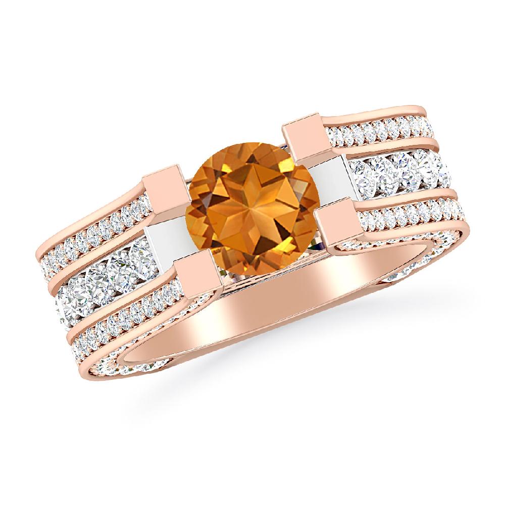 Rose Gold - Citrine