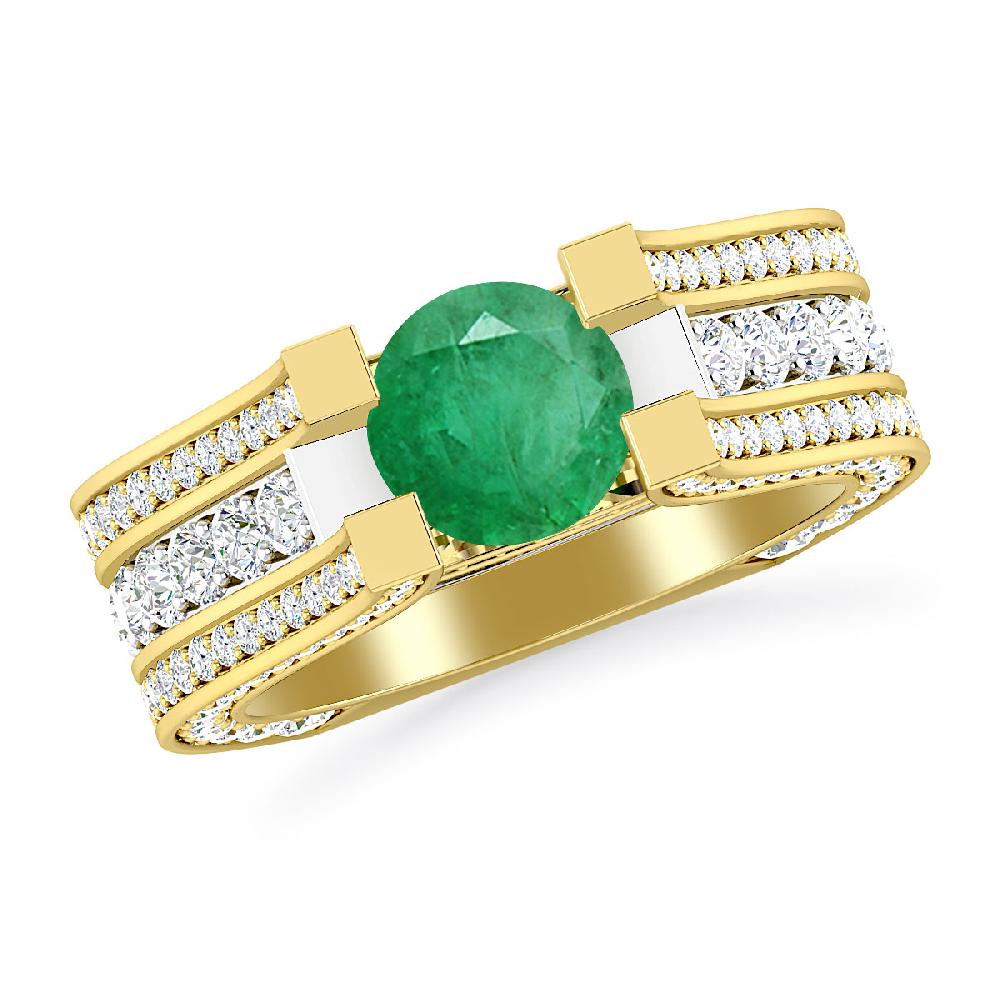 Yellow Gold - Emerald