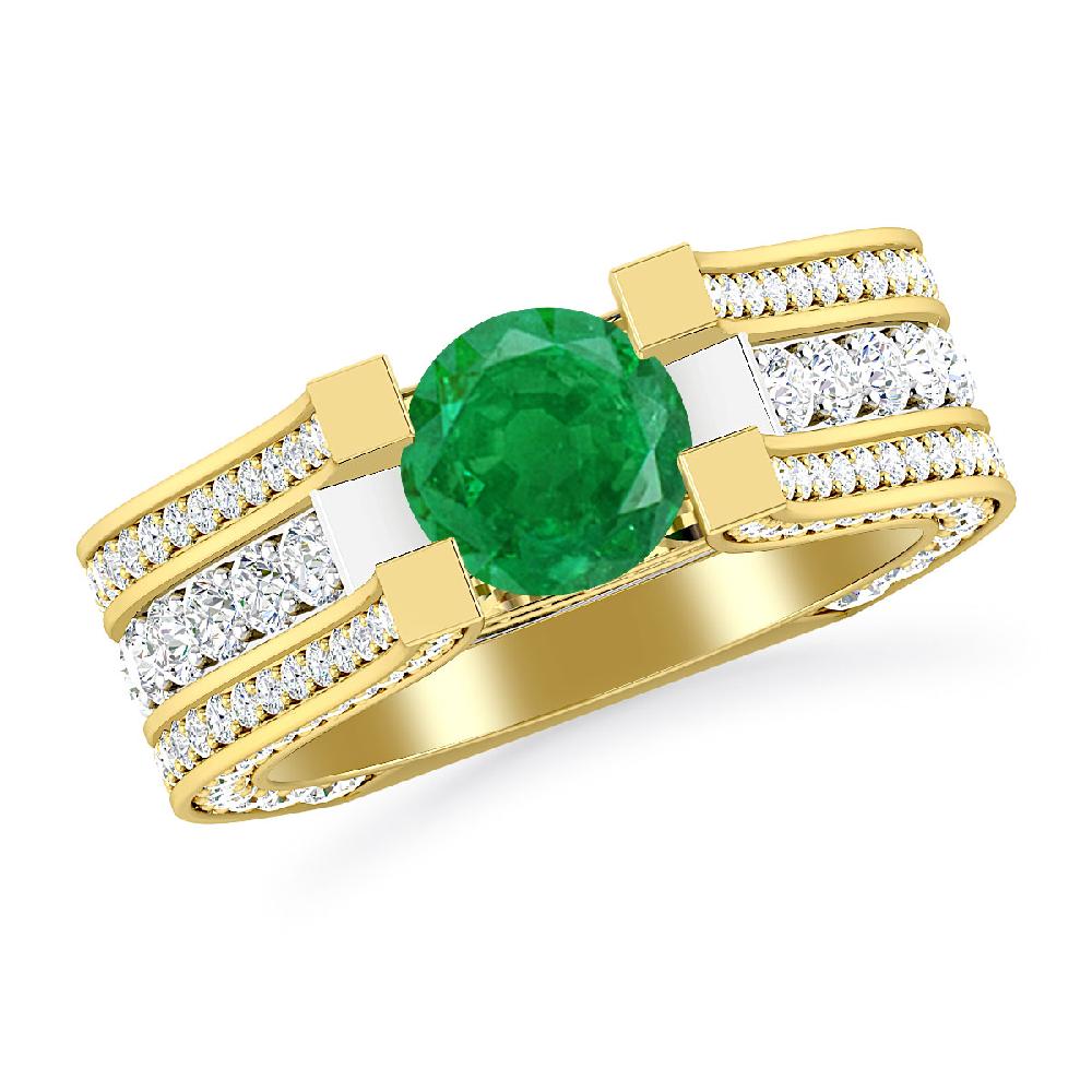 Yellow Gold - Emerald