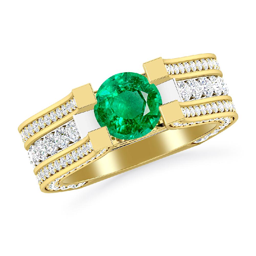 Yellow Gold - Emerald