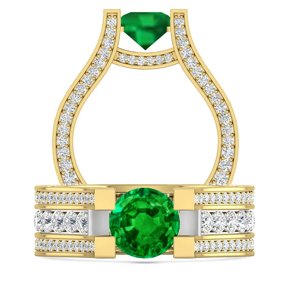 Yellow Gold - Emerald