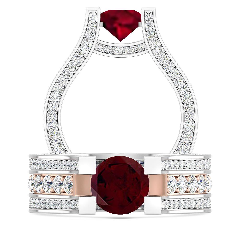 White Gold - Garnet