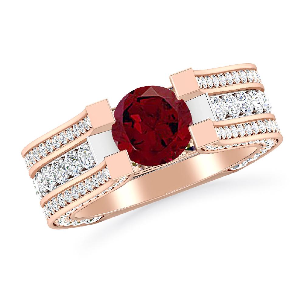 Rose Gold - Garnet