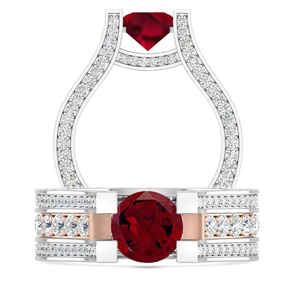 White Gold - Garnet