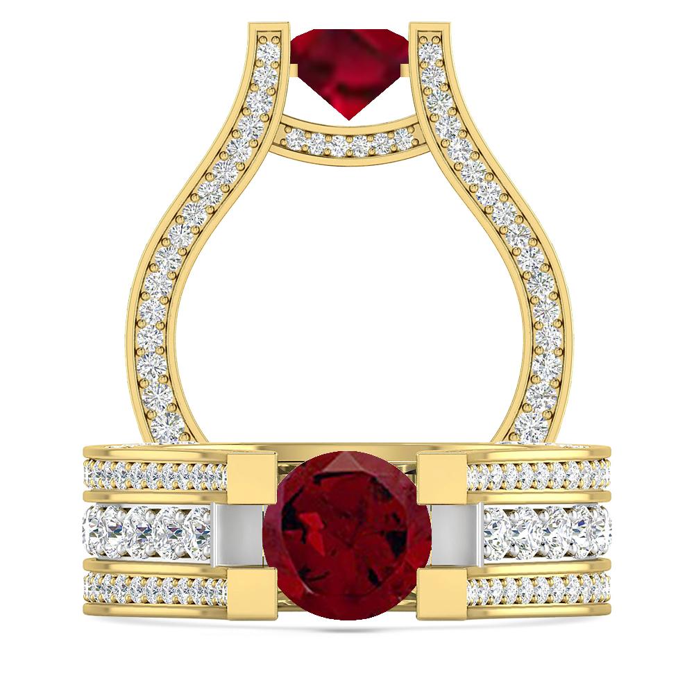 Yellow Gold - Garnet