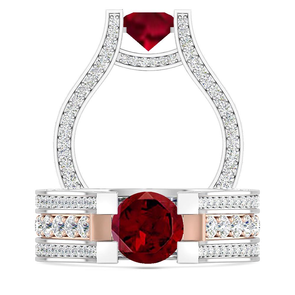 White Gold - Garnet