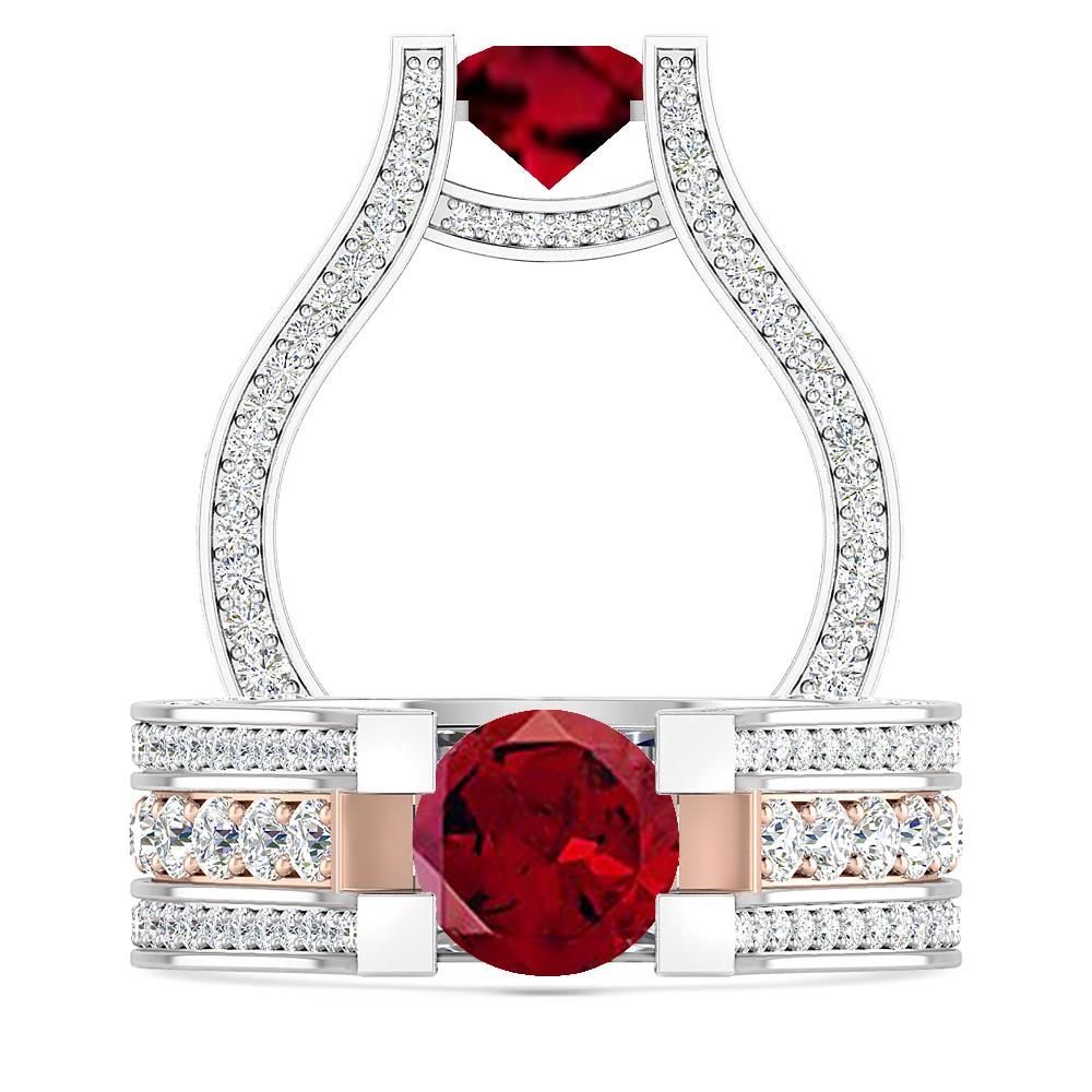 White Gold - Garnet