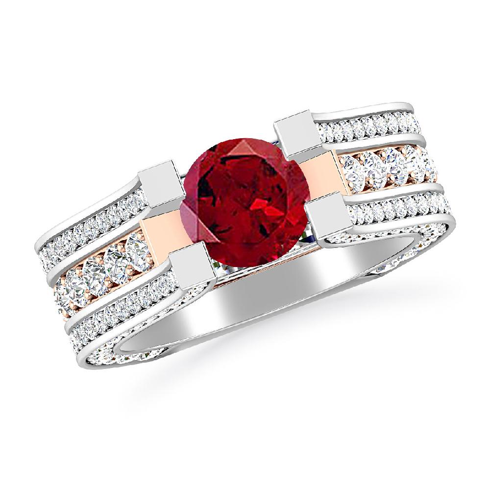 White Gold - Garnet