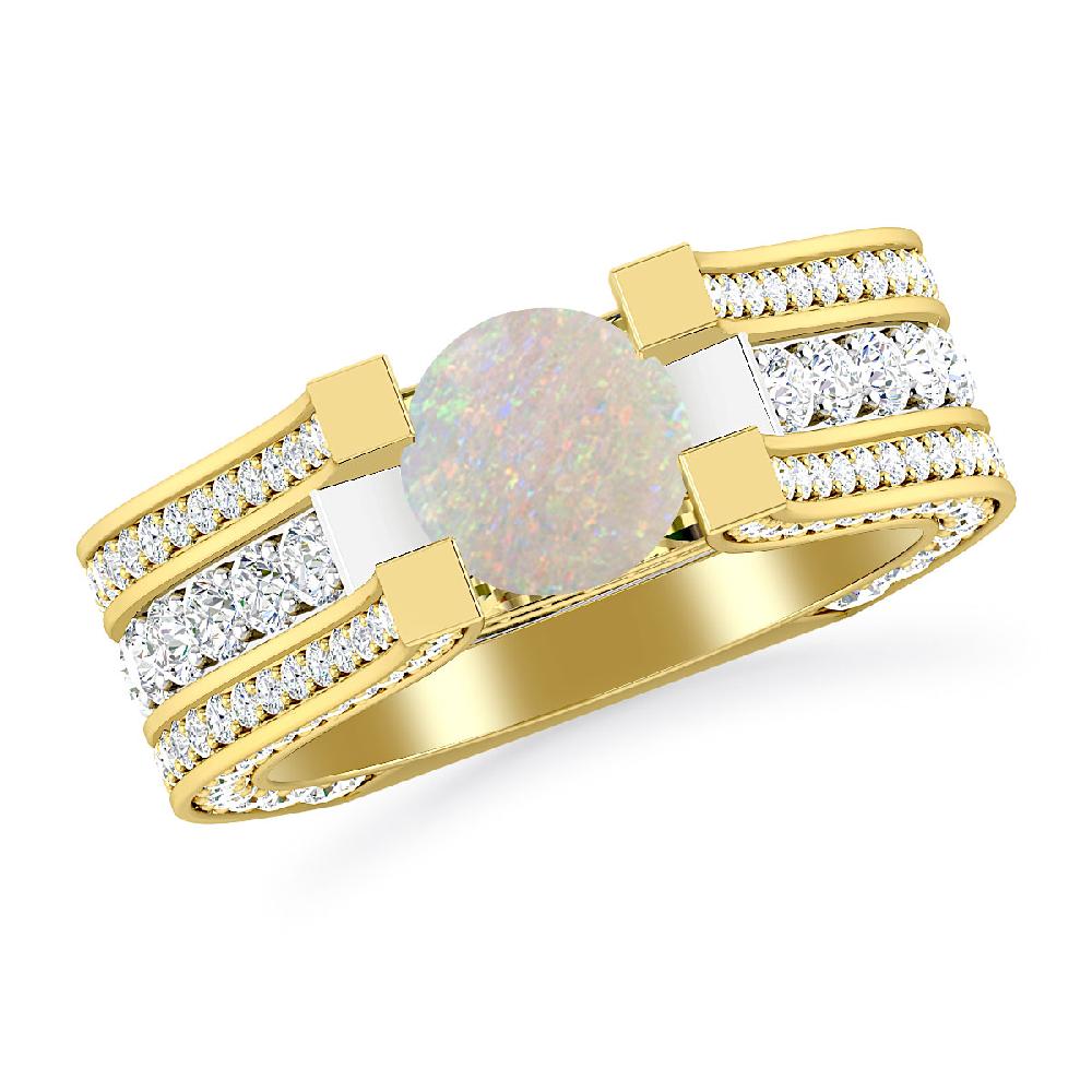 Yellow Gold - Opal