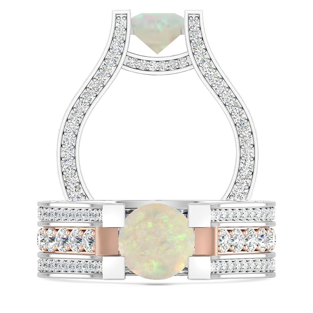 White Gold - Opal