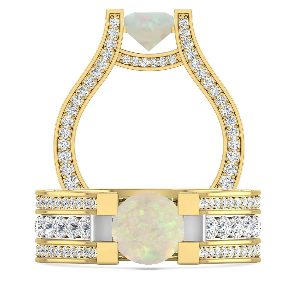 Yellow Gold - Opal