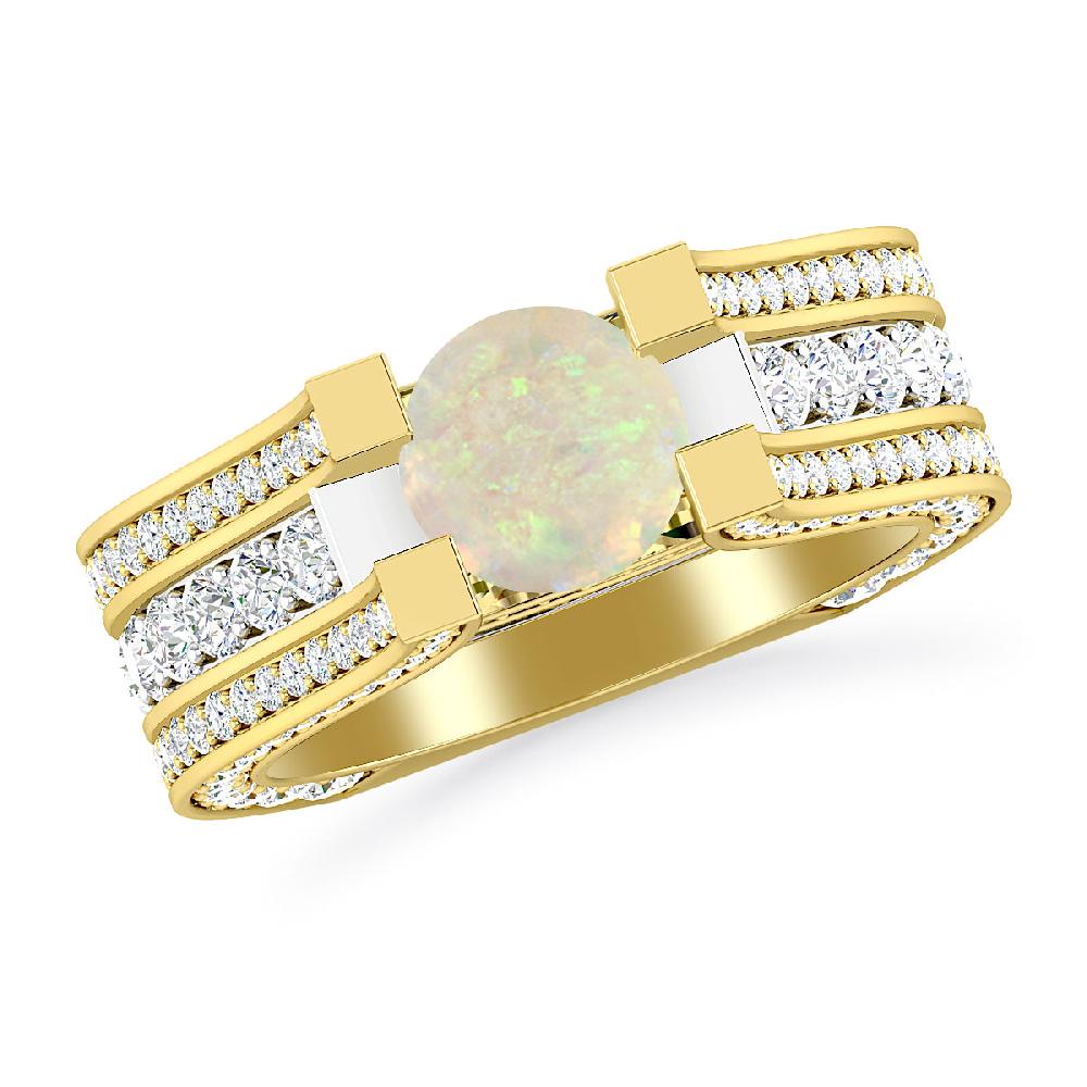 Yellow Gold - Opal