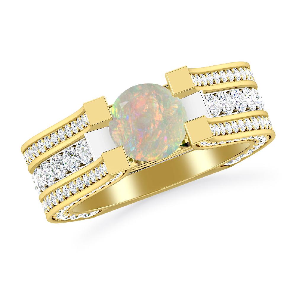 Yellow Gold - Opal