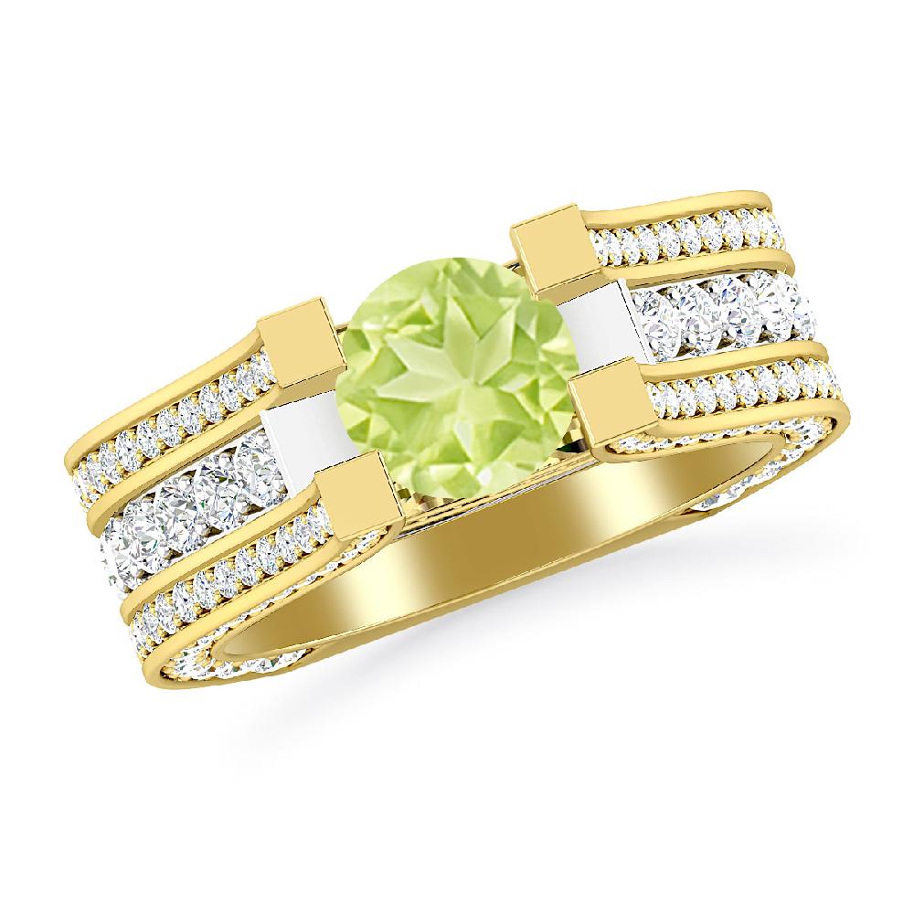 Yellow Gold - Peridot