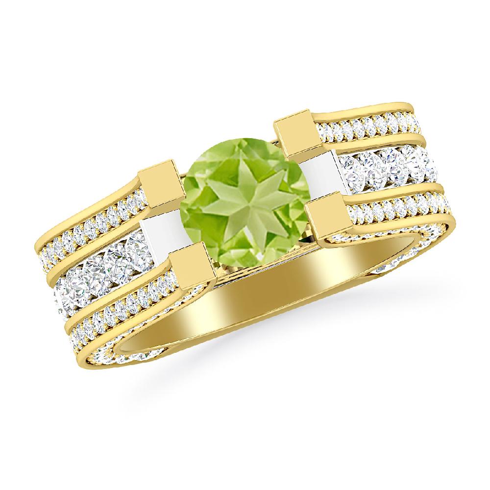 Yellow Gold - Peridot