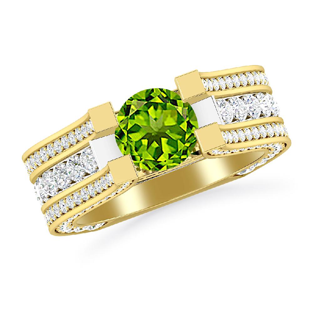 Yellow Gold - Peridot