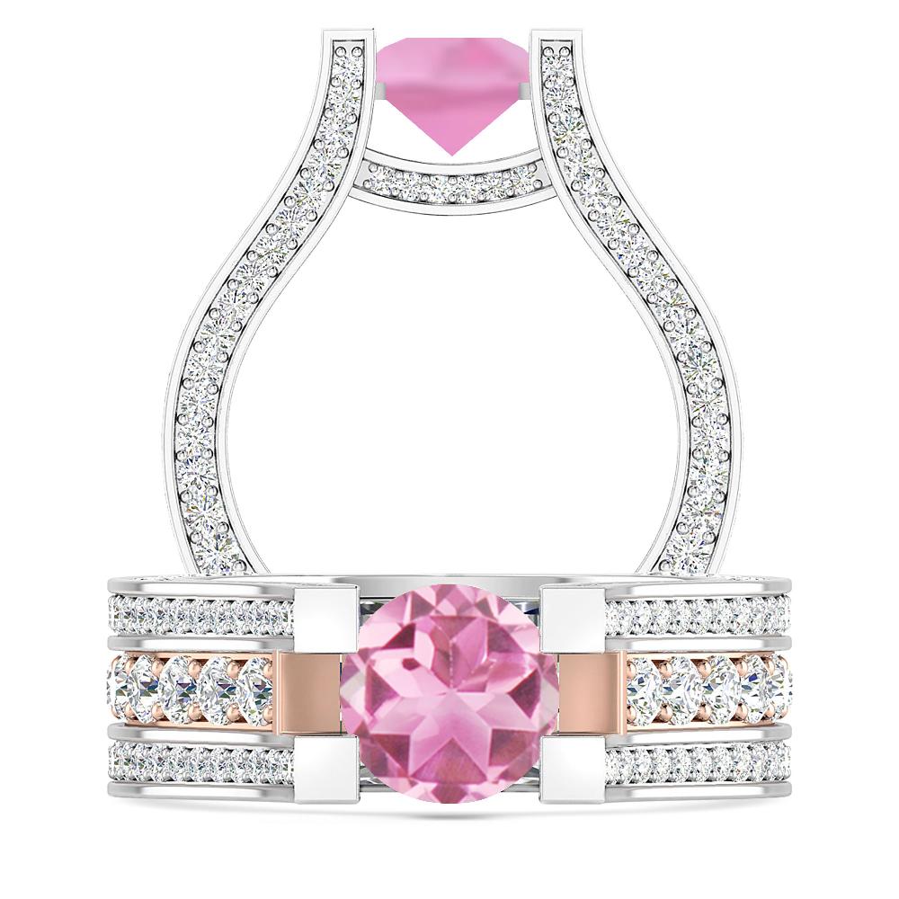 White Gold - Pink Tourmaline