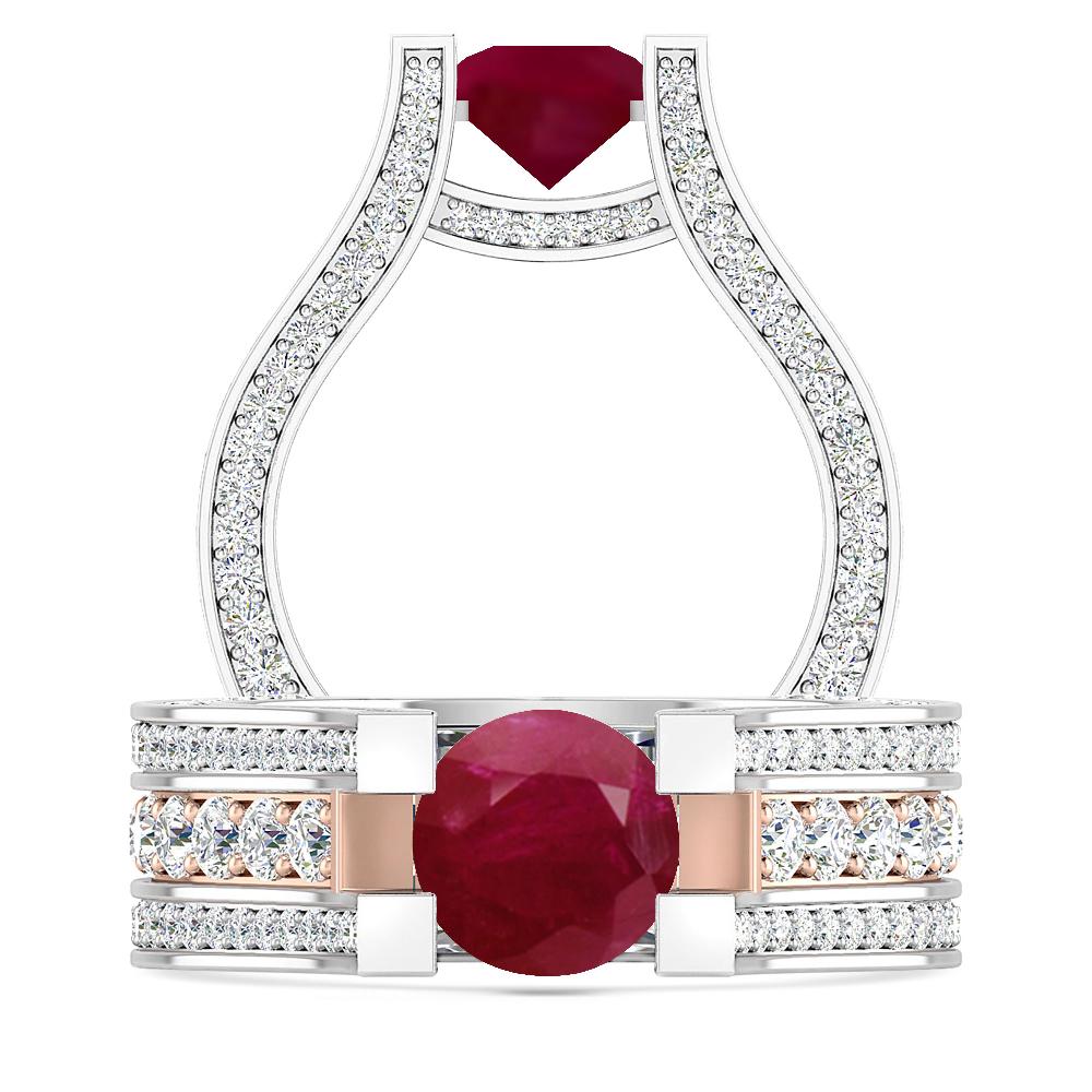 White Gold - Ruby