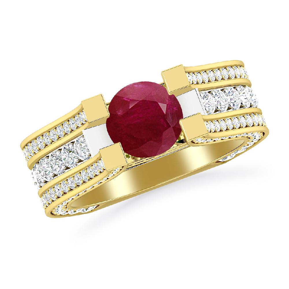 Yellow Gold - Ruby