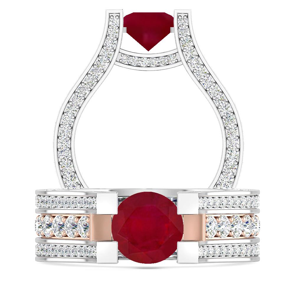 White Gold - Ruby