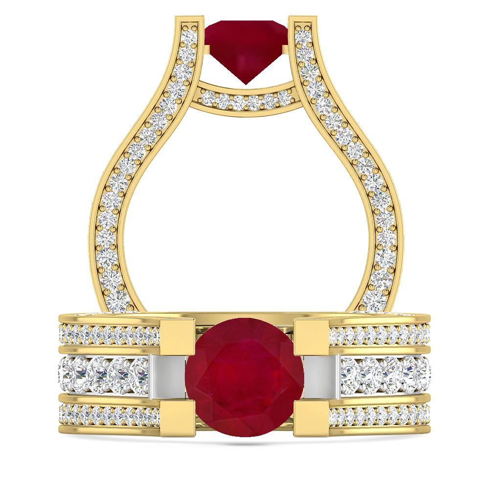 Yellow Gold - Ruby