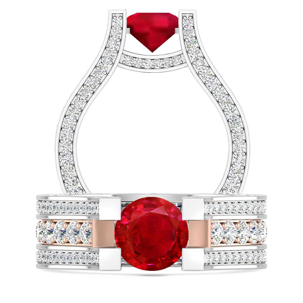 White Gold - Ruby