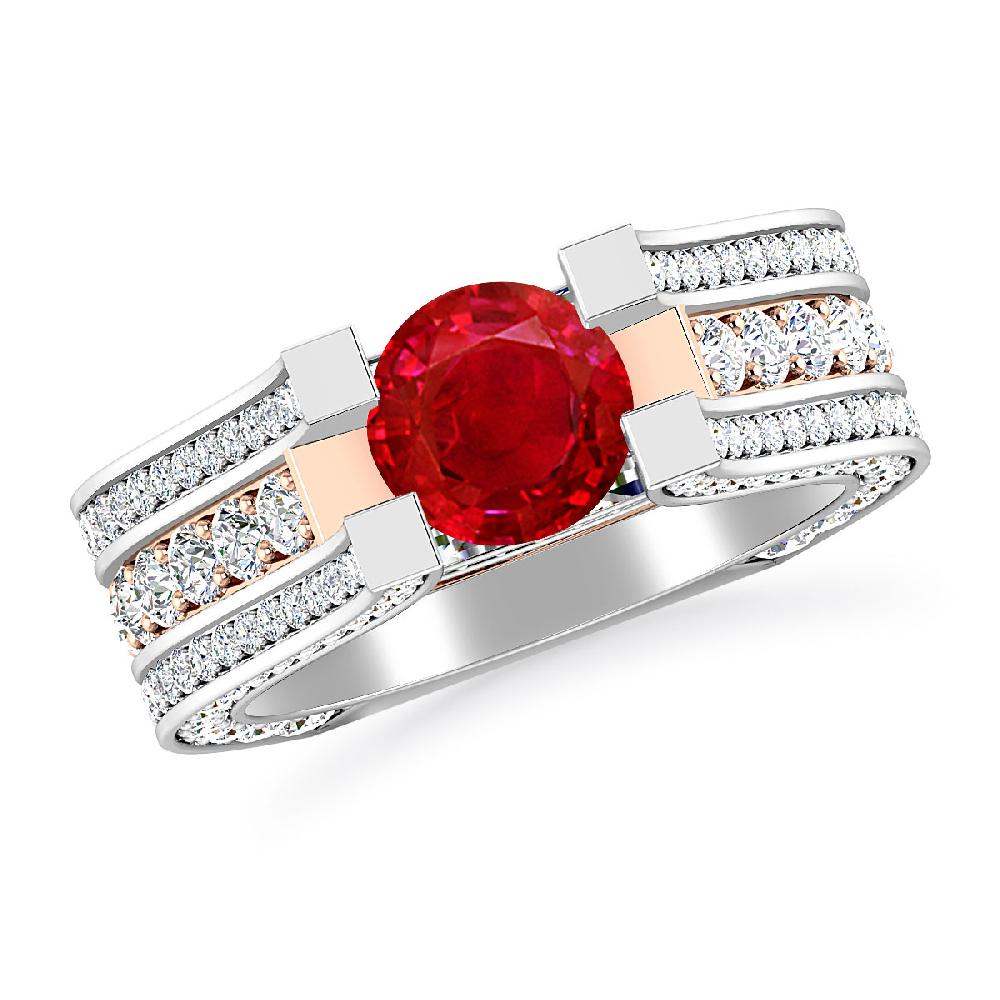 White Gold - Ruby