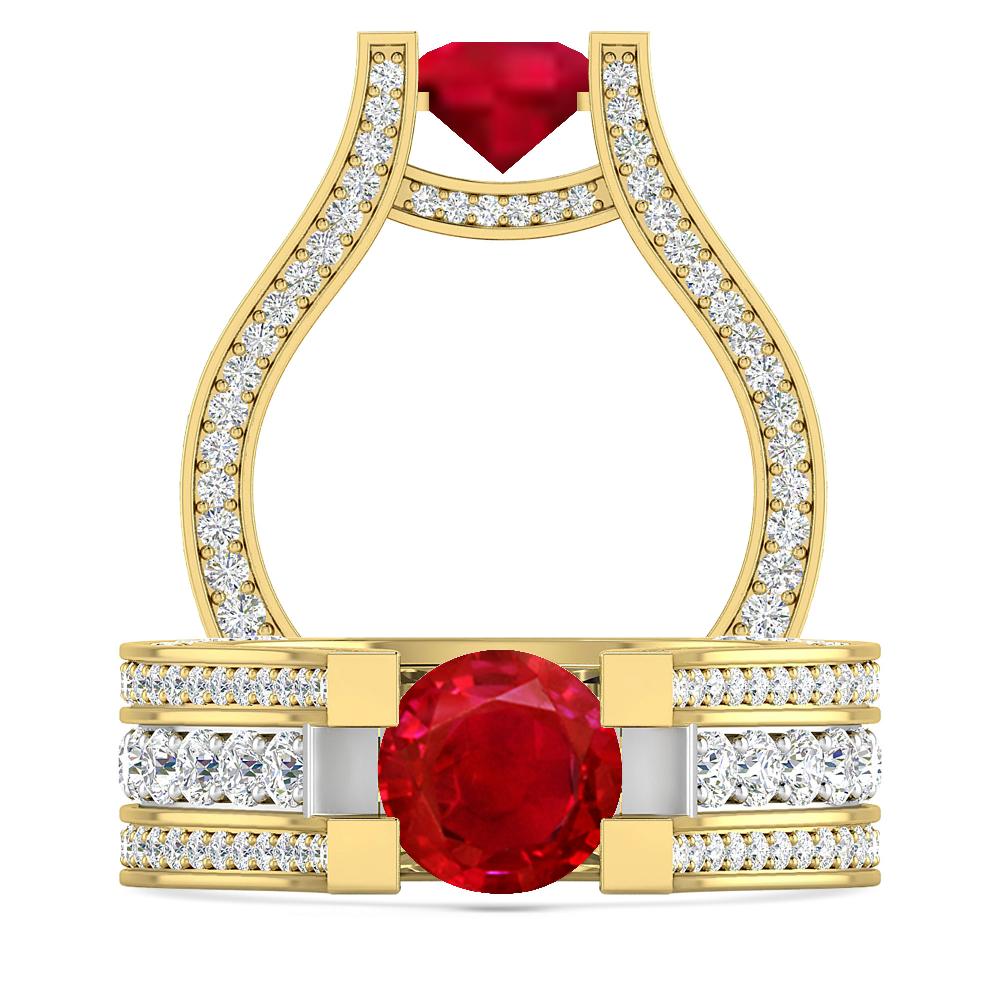 Yellow Gold - Ruby