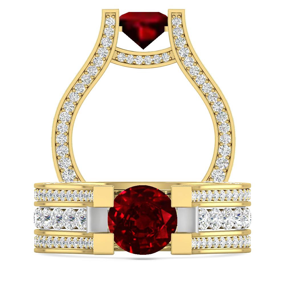 Yellow Gold - Ruby