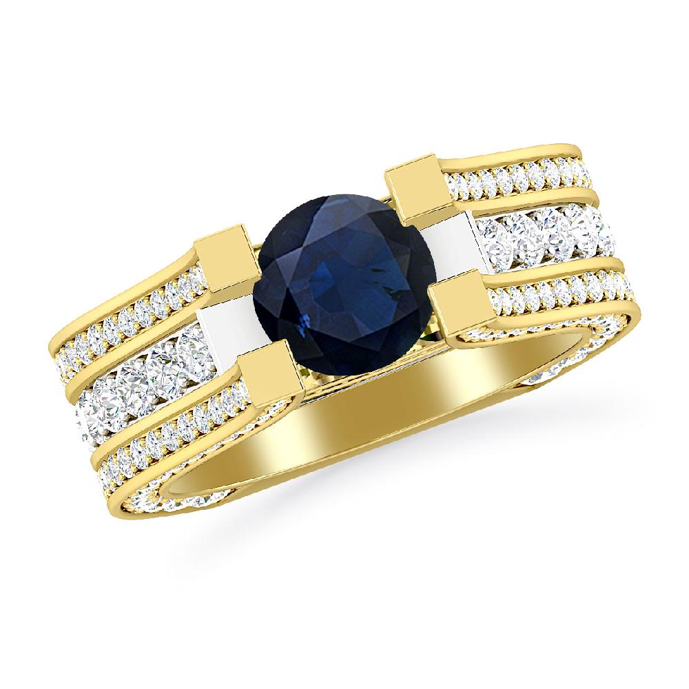 Yellow Gold - Sapphire