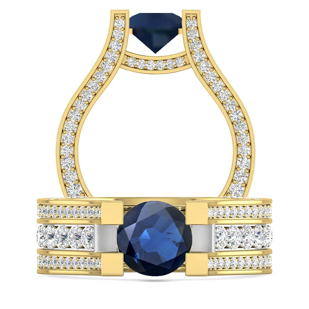 Yellow Gold - Sapphire