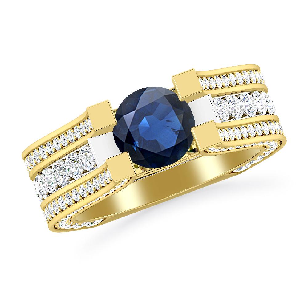 Yellow Gold - Sapphire