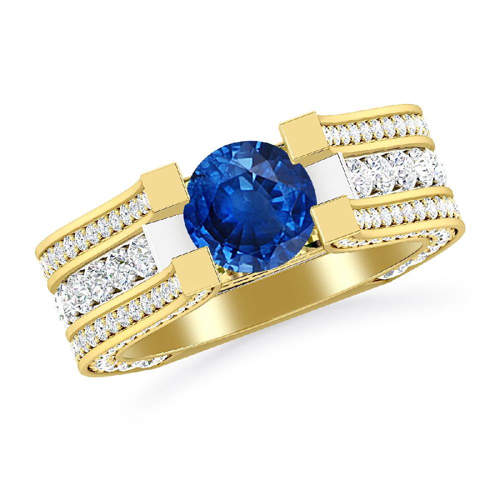 Yellow Gold - Sapphire