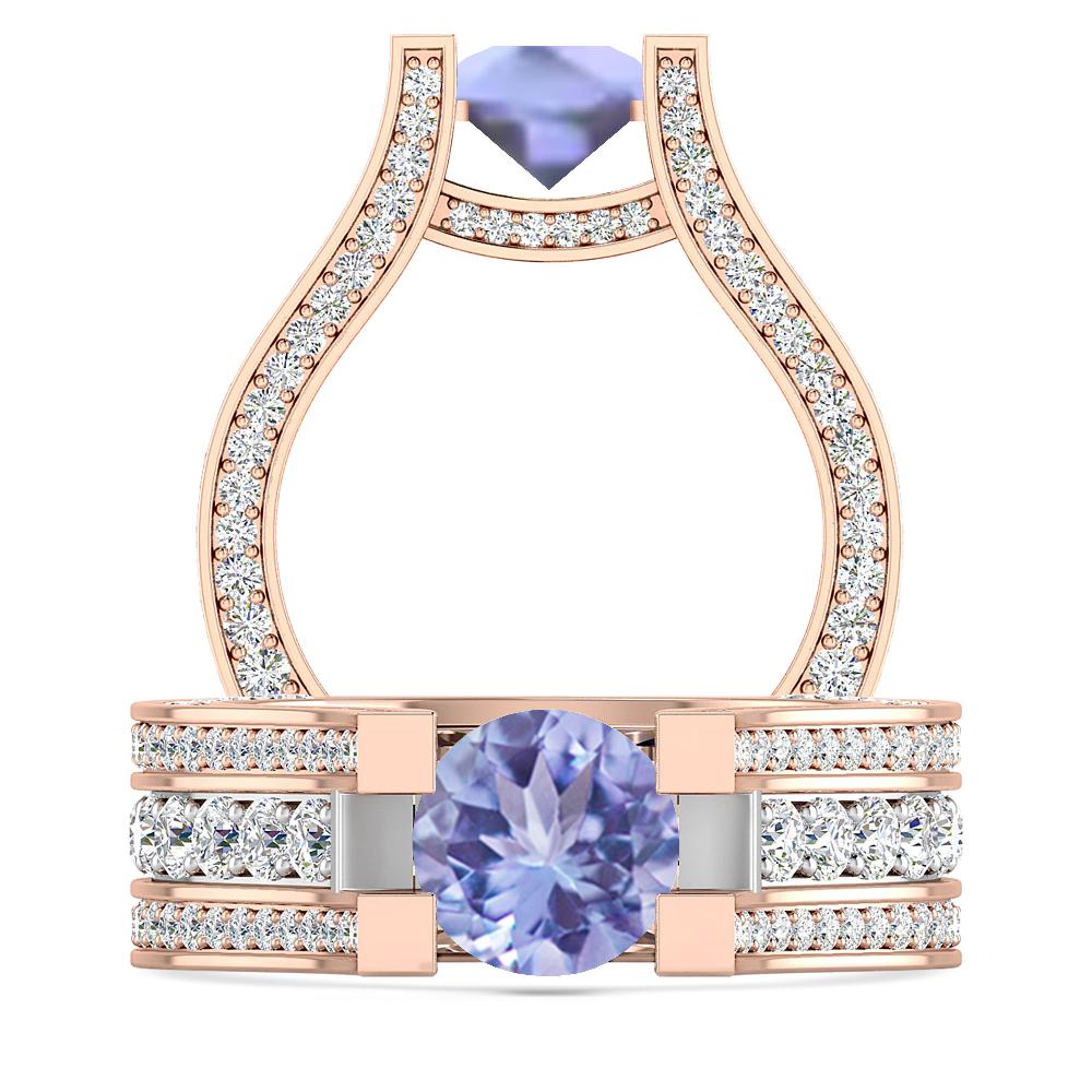 Rose Gold - Tanzanite