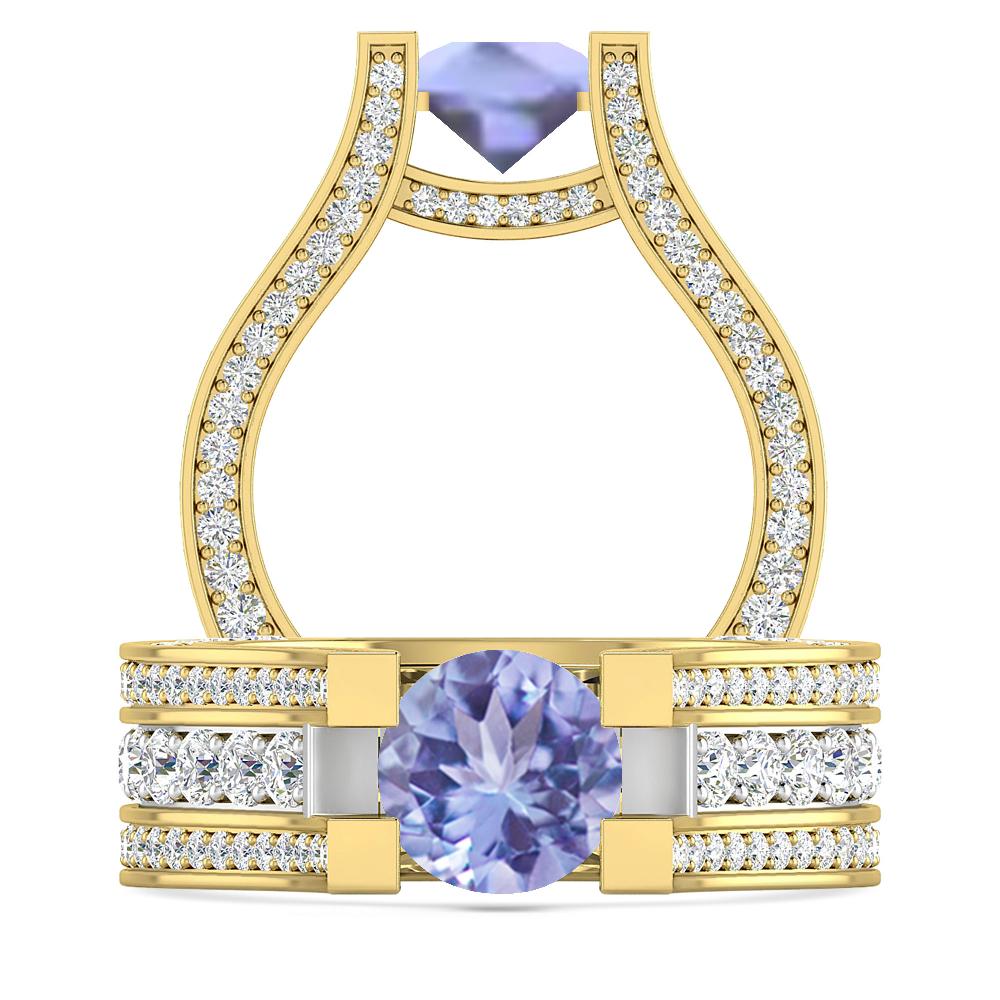 Yellow Gold - Tanzanite