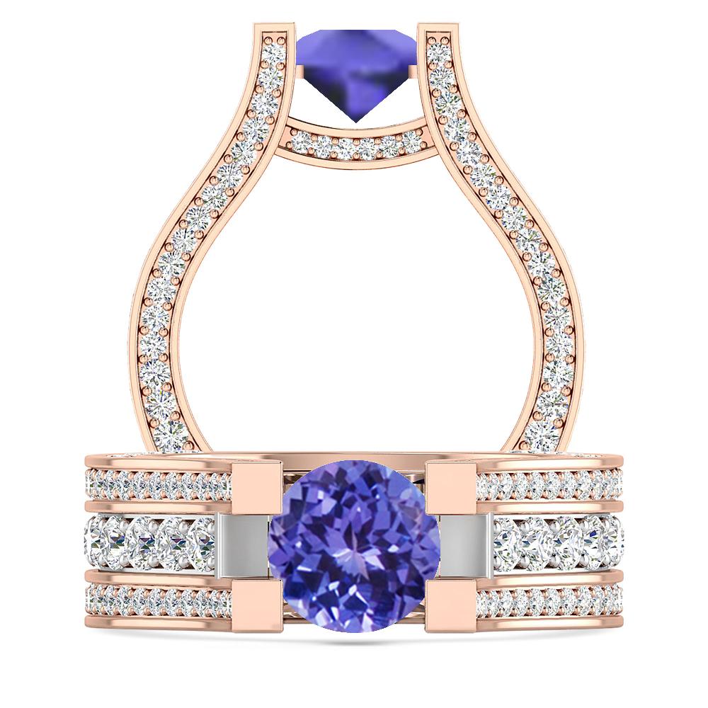 Rose Gold - Tanzanite