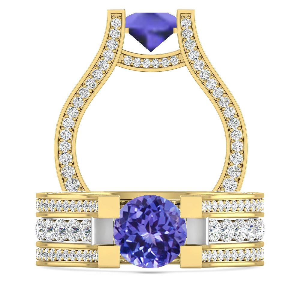 Yellow Gold - Tanzanite