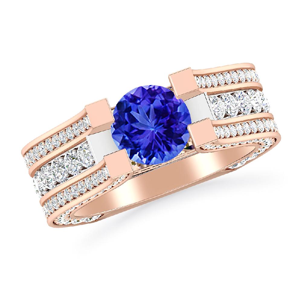 Rose Gold - Tanzanite