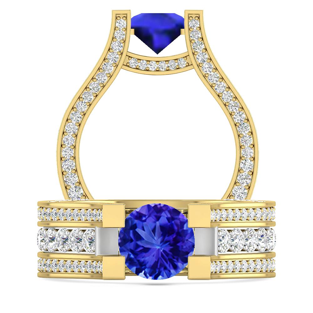 Yellow Gold - Tanzanite