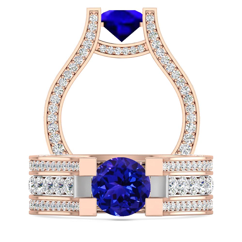 Rose Gold - Tanzanite