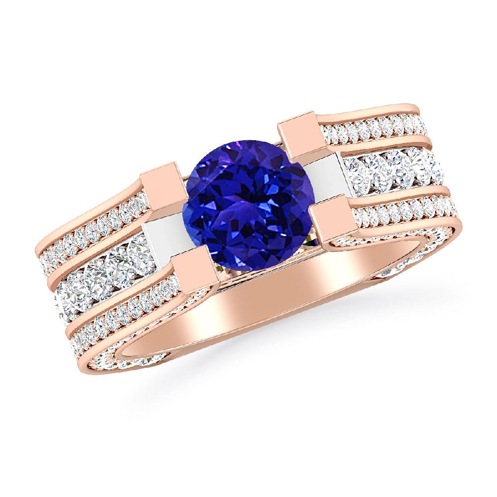 Rose Gold - Tanzanite