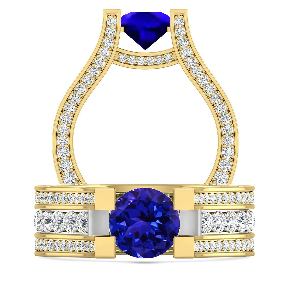 Yellow Gold - Tanzanite