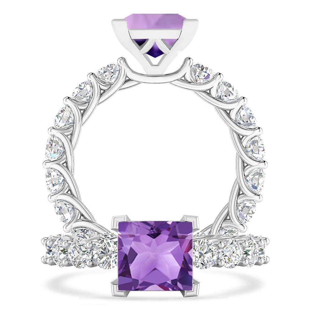 White Gold - Amethyst