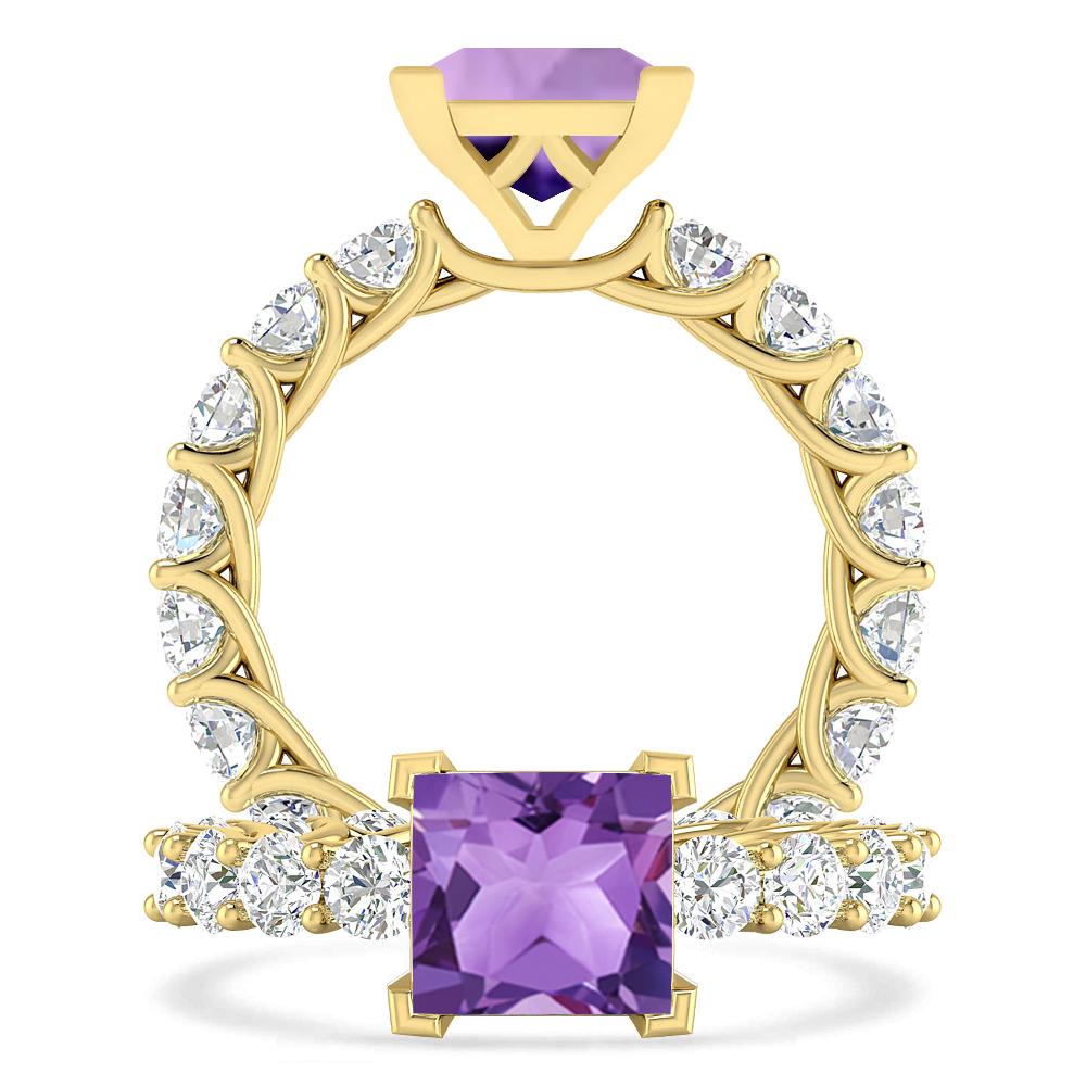 Yellow Gold - Amethyst