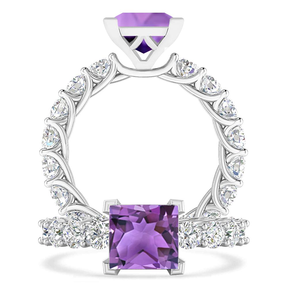 White Gold - Amethyst