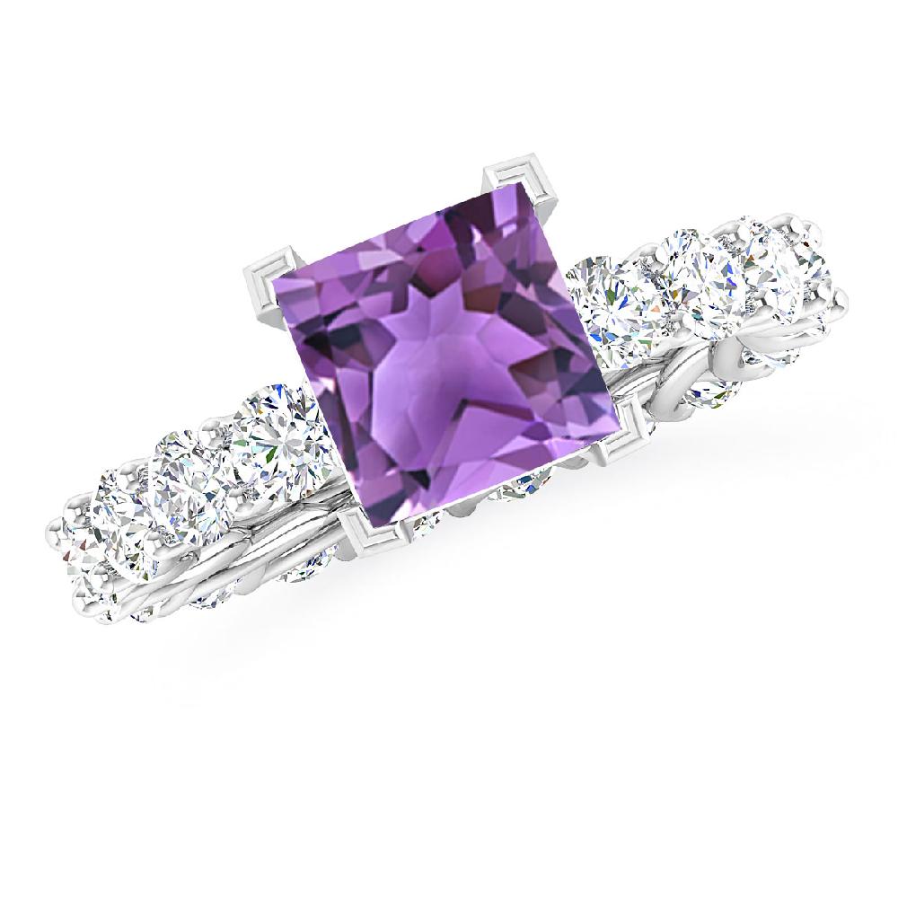 White Gold - Amethyst