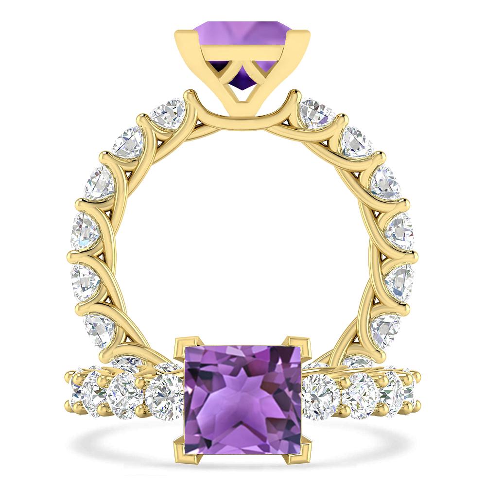 Yellow Gold - Amethyst