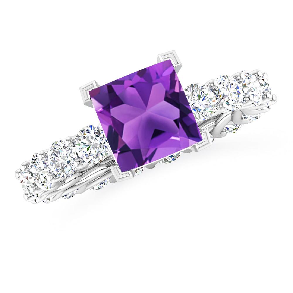 White Gold - Amethyst