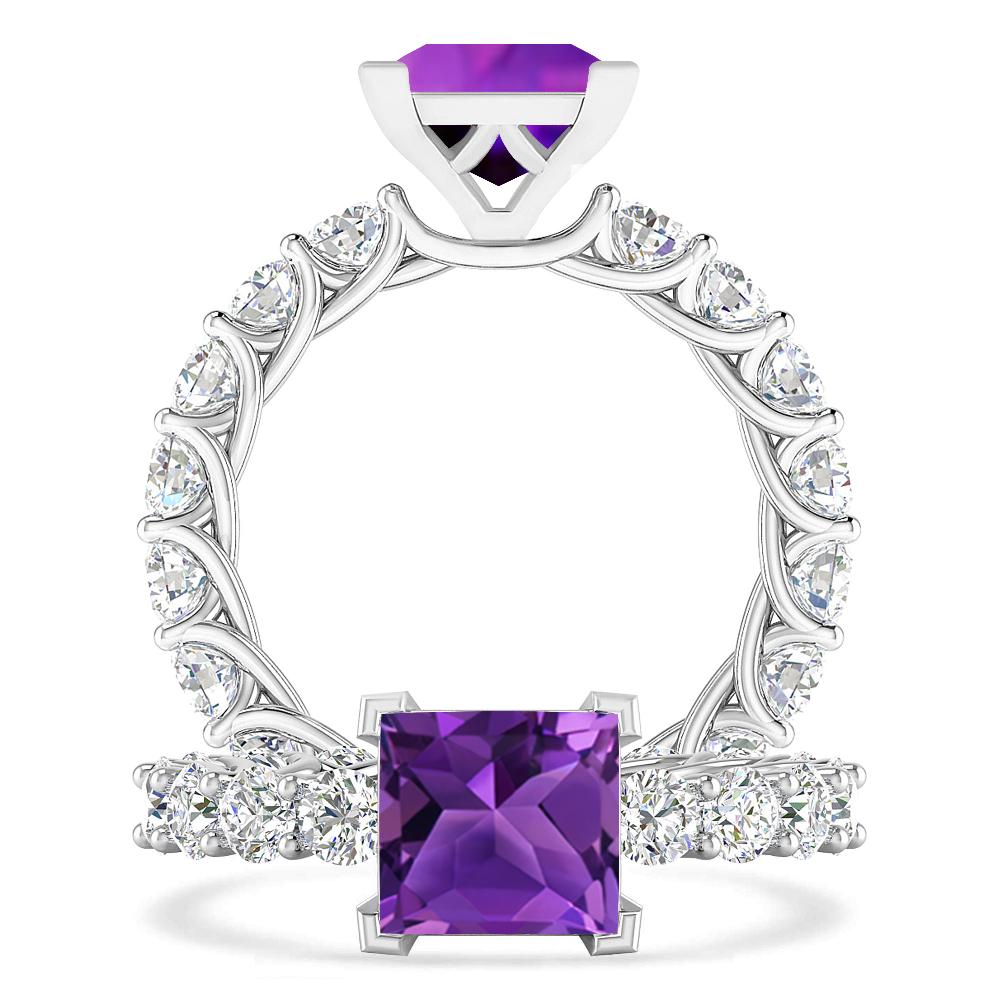 White Gold - Amethyst