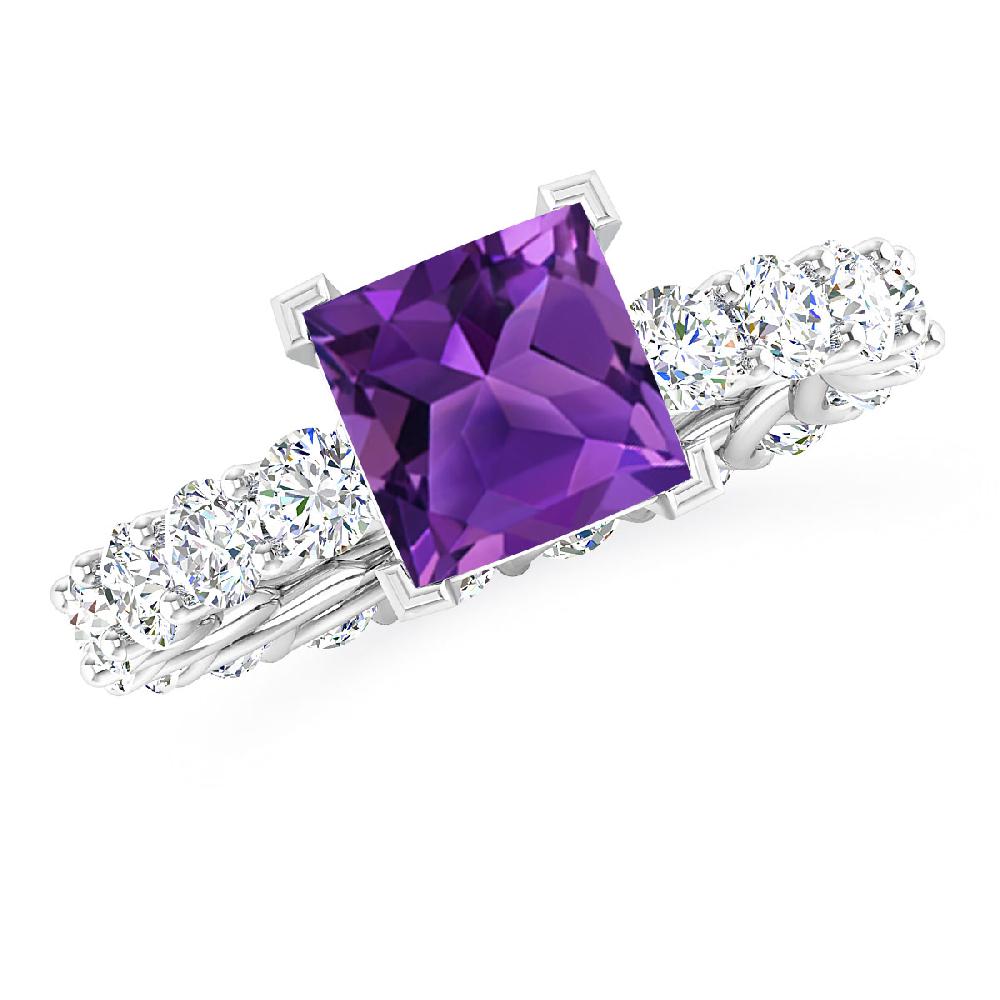 White Gold - Amethyst